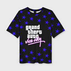 Футболка оверсайз женская GTA star vice city, цвет: 3D-принт
