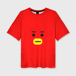 Футболка оверсайз женская BT21 Tata, цвет: 3D-принт