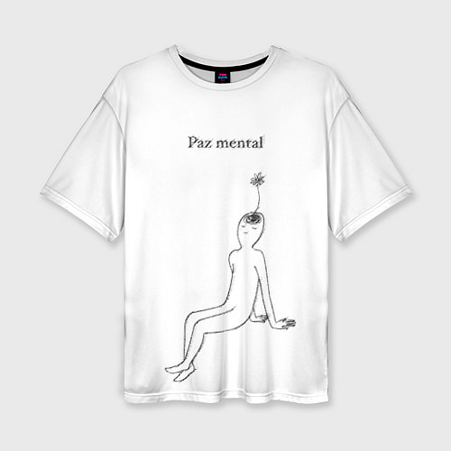 Женская футболка оверсайз Ментальный образ учителя / 3D-принт – фото 1