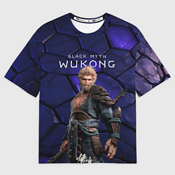 Женская футболка оверсайз Король обезьян Black Myth Wukong