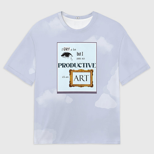 Женская футболка оверсайз Taylor Swift productive / 3D-принт – фото 1