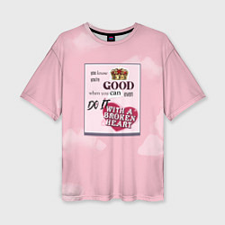 Футболка оверсайз женская Taylor Swift broken heart, цвет: 3D-принт