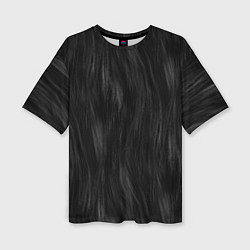 Футболка оверсайз женская Мех чёрной кошки, цвет: 3D-принт