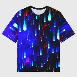 Футболка оверсайз женская Космические метеориты, цвет: 3D-принт