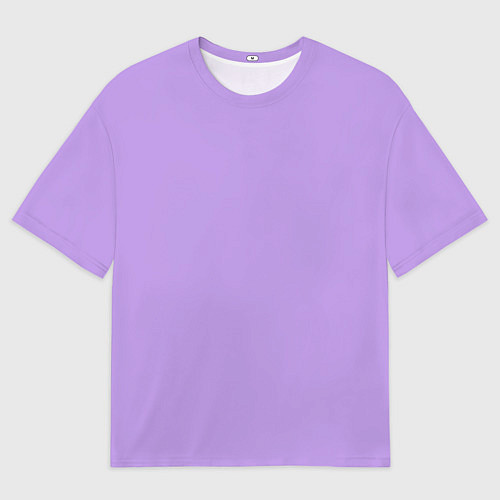 Женская футболка оверсайз Эмоция страха - сиреневый / 3D-принт – фото 1