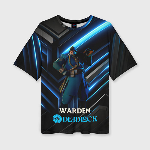 Женская футболка оверсайз Deadlock Warden / 3D-принт – фото 1