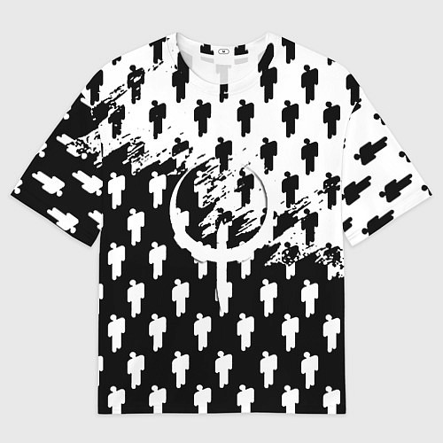 Женская футболка оверсайз Quake pattern men / 3D-принт – фото 1