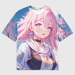 Футболка оверсайз женская Honkai Star Rail March 7th beauty, цвет: 3D-принт