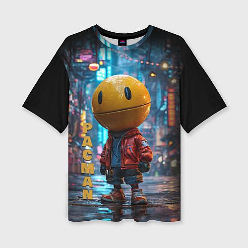 Женская футболка оверсайз Urban Pac 8bit / 3D-принт – фото 1