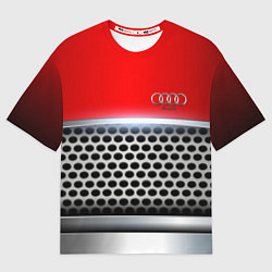 Футболка оверсайз женская AUDI metal collection game, цвет: 3D-принт