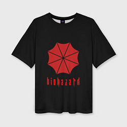 Футболка оверсайз женская Biohazard resident game, цвет: 3D-принт