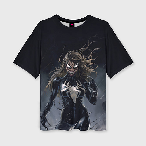 Женская футболка оверсайз Женщина Веном / 3D-принт – фото 1
