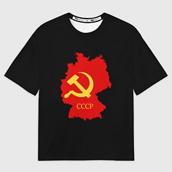 Футболка оверсайз женская СССР материк, цвет: 3D-принт