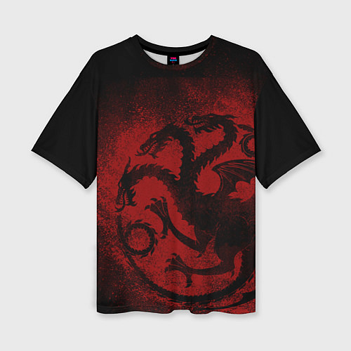 Женская футболка оверсайз Targaryen house Game of Thrones / 3D-принт – фото 1