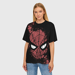 Футболка оверсайз женская Spider-man splashes, цвет: 3D-принт — фото 2