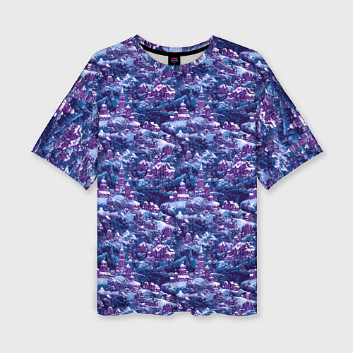 Женская футболка оверсайз Готическая ночь на Рождество / 3D-принт – фото 1