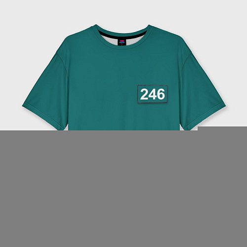 Женская футболка оверсайз Игрок 246 - Игра в кальмара / 3D-принт – фото 1