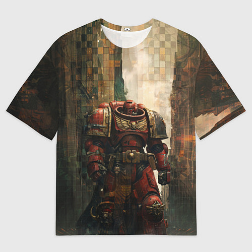 Женская футболка оверсайз Космодесантник из ордена / 3D-принт – фото 1