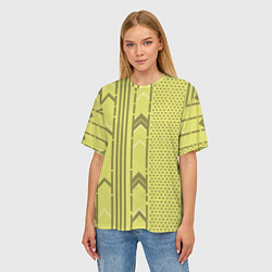 Футболка оверсайз женская Закулисье классические обои, цвет: 3D-принт — фото 2