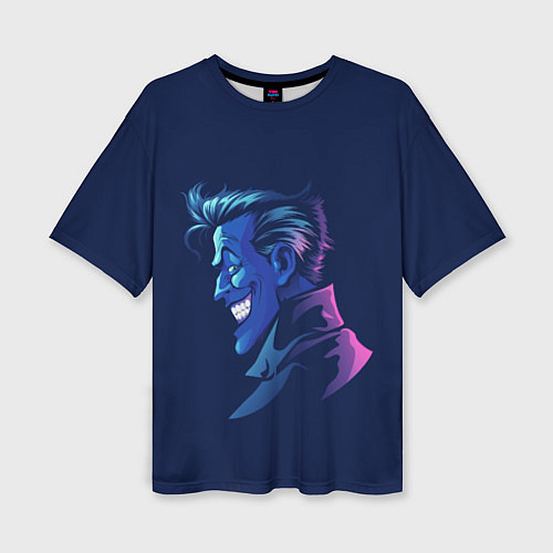 Женская футболка оверсайз Joker gradient / 3D-принт – фото 1