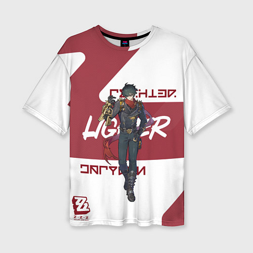 Женская футболка оверсайз Лайтер - ZZZ / 3D-принт – фото 1