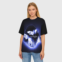 Футболка оверсайз женская Twilight Bella and Edward, цвет: 3D-принт — фото 2