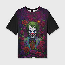 Женская футболка оверсайз Joker - roses