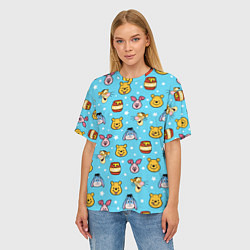 Футболка оверсайз женская Винни Пух, цвет: 3D-принт — фото 2