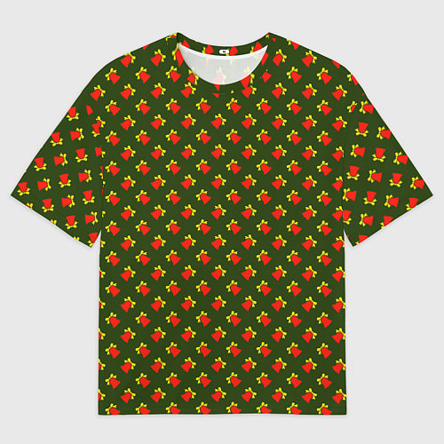 Женская футболка оверсайз Звонкие колокольчики / 3D-принт – фото 1