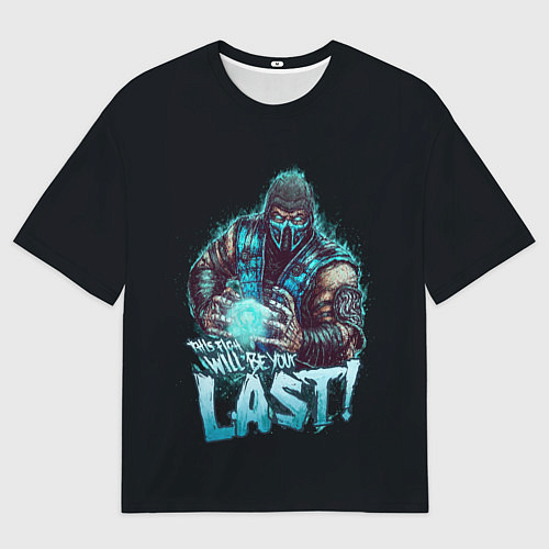 Женская футболка оверсайз Sub-zero - Mortal Kombat / 3D-принт – фото 1