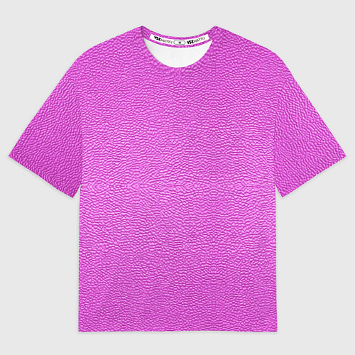 Женская футболка оверсайз Текстура розовой кожи / 3D-принт – фото 1