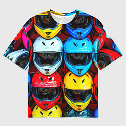 Женская футболка оверсайз Шлемы BMX