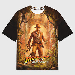 Женская футболка оверсайз Инди Indiana Jones and the great circle