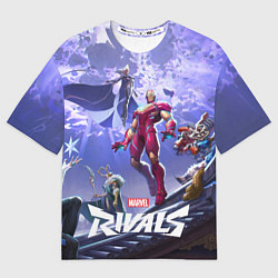 Женская футболка оверсайз Герои Marvel rivals