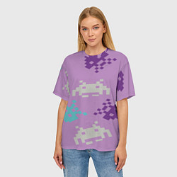 Футболка оверсайз женская Пиксели, цвет: 3D-принт — фото 2