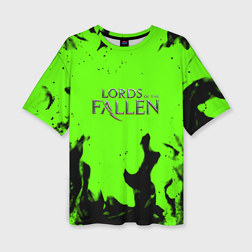 Женская футболка оверсайз Lord of the fallen flame / 3D-принт – фото 1