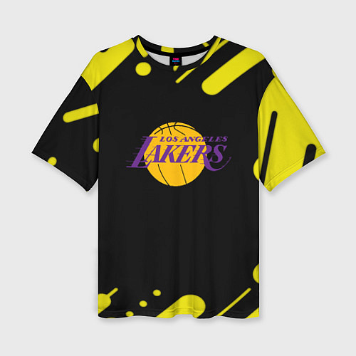 Женская футболка оверсайз Lakers club / 3D-принт – фото 1