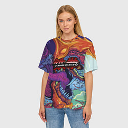 Футболка оверсайз женская Tekken hyper beast, цвет: 3D-принт — фото 2