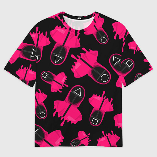 Женская футболка оверсайз Стражи из игры в кальмара / 3D-принт – фото 1