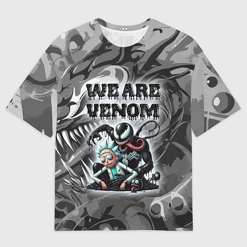 Женская футболка оверсайз We are Venom - graffiti / 3D-принт – фото 1