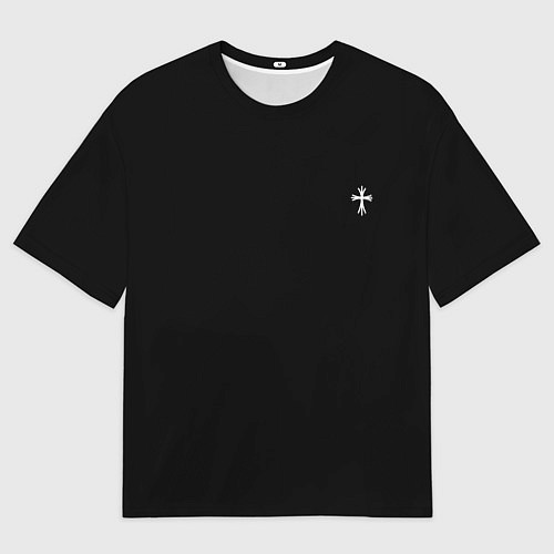 Женская футболка оверсайз Ворона во тьме / 3D-принт – фото 1