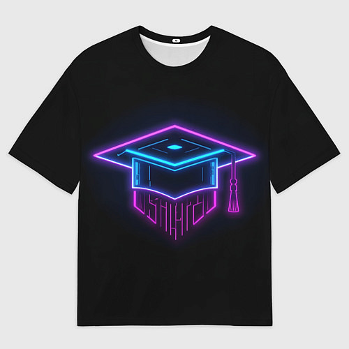 Женская футболка оверсайз Неоновый магистр / 3D-принт – фото 1