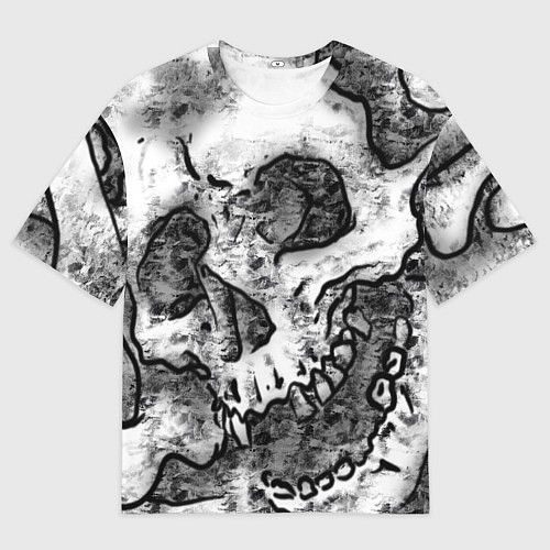 Женская футболка оверсайз Беззубый / 3D-принт – фото 1