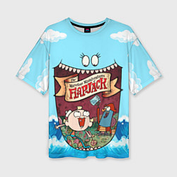 Женская футболка оверсайз The marvelous misadventures of Flapjack