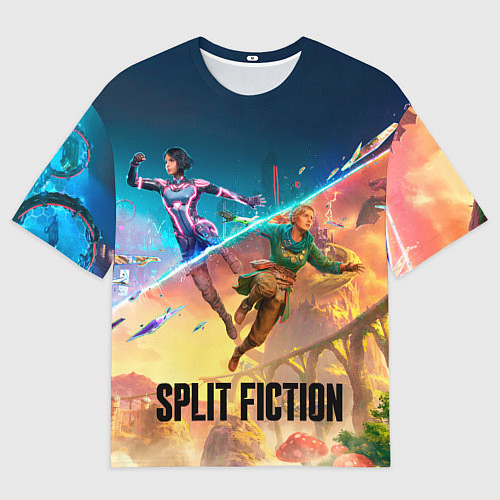 Женская футболка оверсайз Главные герои Split fiction / 3D-принт – фото 1