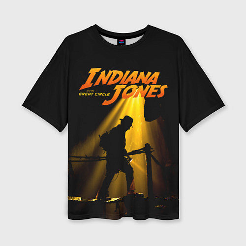 Женская футболка оверсайз Indiana Jones / 3D-принт – фото 1