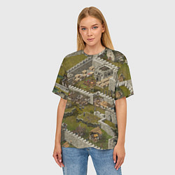 Футболка оверсайз женская Stronghold Crusader Definitive Edition, цвет: 3D-принт — фото 2