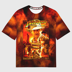 Футболка оверсайз женская Indiana Jones and the raiders of the lost ark, цвет: 3D-принт