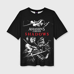 Женская футболка оверсайз Assassins Creed Shadows - samurai