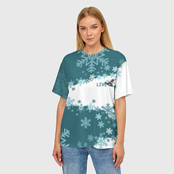Футболка оверсайз женская Сноуборд это жизнь, цвет: 3D-принт — фото 2